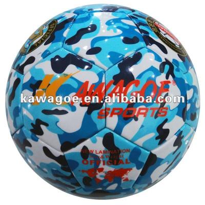 China PU/TPU/PVC/RUBBER Camouflage Football Lamianted Soccer Ball 5# Match PVC Football for sale