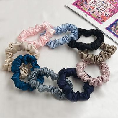 China New Premium Satin Texture Hair Scrunchies Modern Minimalist Listing High Elastic Hair Band for sale