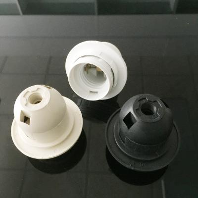 China Plastic Fractional Threaded Screw E27 Bulb Socket / Vintage E27 Lamp Holder for sale