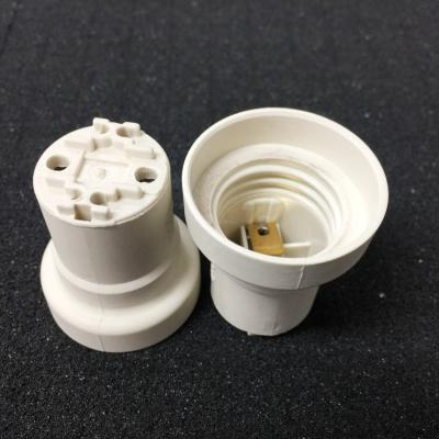 China Plastic/LCP Edison Screw Lamp Holder Screw Shell E27 Lamp Base for sale