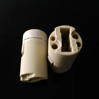 China Ceramic Screw G9 Light Base Socket Lamp Holder With Plastic Cap for sale