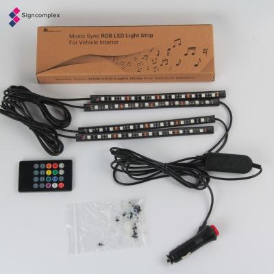 China For Vehicle Magic Home App Interior Led Strip Controller Music Synic Car Led Strip Lights With Exterior for sale