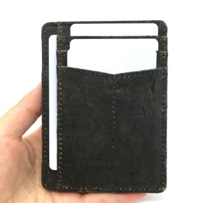 China ENGLAND STYLE chargers leather top sports card holder cork wallet eco-friendly rfid material for sale