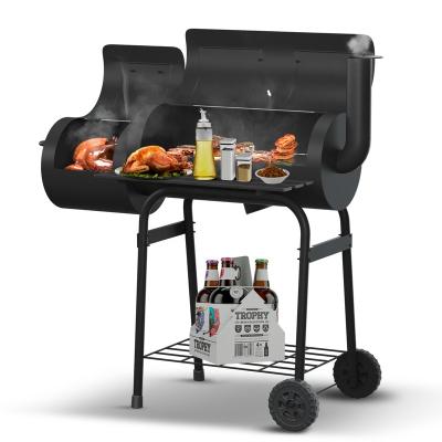 China Outdoor Adjustable Height Charcoal Cart BBQ Smoker BBQ Grill Offset Smoker BBQ Grills for sale