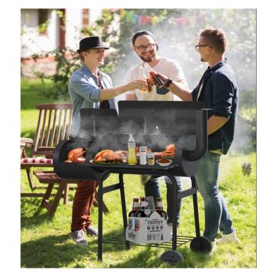 China Height Adjustable CE Approved Heavy Duty Charcoal BBQ Grills And Offset Smoker For Outdoor Party Gathering for sale