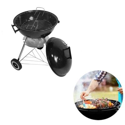 China Outdoor Portable BBQ Kettle Adjustable Height 17 Inches Charcoal Grills Smoker For Patio Garden Cooking for sale