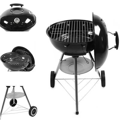 China BBQ Grill Smoker Kettle Adjustable Charcoal Height 17 Inch For Family Use BBQ for sale