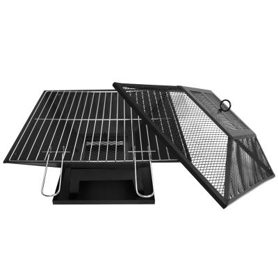 China New Design Slate Adjustable Square Height Outdoor BBQ Grill Fire Pit Outdoor Fire Pit for sale