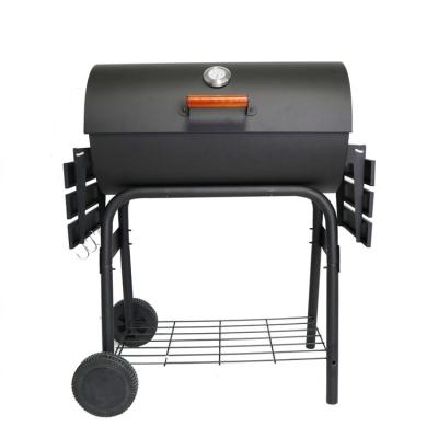 China Adjustable Height Heavy Duty Barrel BBQ Smoker For Charcoal BBQ Grill for sale