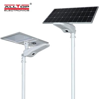 China ROAD ALLTOP Manufacturer IP65 Waterproof Smart Outdoor SMD Square 50w LED Solar Street Light for sale