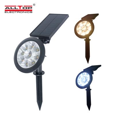 China ABS IP65 Waterproof Outdoor Lawn Garden ALLTOP High Performance RGB 3w Solar Led Garden Light for sale