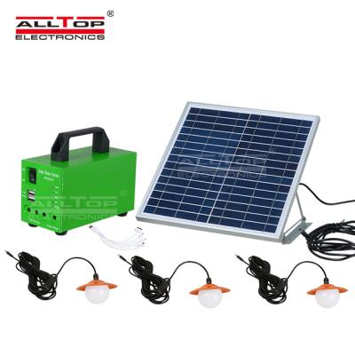 China ALLTOP Home Mini Portable Outdoor LED Lighting 20w 30w Home Panel Solar Powered System for sale