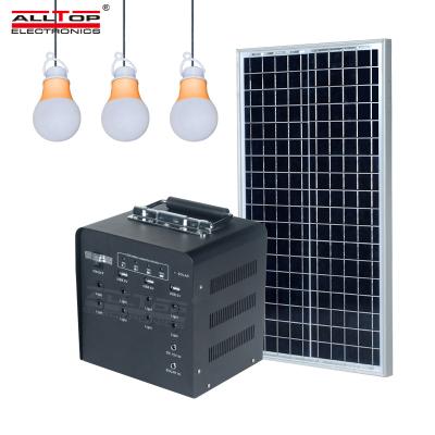 China ALLTOP Camping New Listed Off Grid 50w Emergency Charging Outdoor Camping Fishing Portable Solar Power System for sale