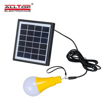 China Portable Outdoor High Quality Outdoor USB Charging Camp 5 Watt Solar Led Bulb Light for sale