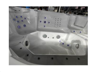 China 8-Person Rectangle Outdoor Hottubs Acrylic Freestanding Bathtub for sale