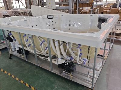 China Electric Rectangular Hot Tub With 73 Jets And 16 Air Jets for sale