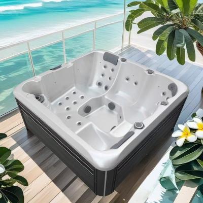 China bañera de hidromasaje de jardín de diseño moderno de 5 personas con WiFi, bañera de masaje acrílico con certificación CE/ETL/SAA/ISO en venta