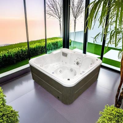 China Acrylische Whirlpool Spa Tub 6 personen Buiten Massage Hot Tub voor Family Leisure Party Te koop