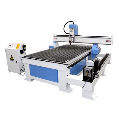 China Wood Acrylic PVC Engraving Cutting 3kw Motor CNC 4 Axis Router With Rotary C Spindle For Sale for sale