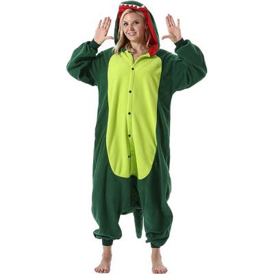 China Onesie Wearable Animal Pajamas Dinosaur Adults Cosplay Sleepwear Halloween One-Piece Costume for sale