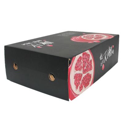 China Recycled Materials Food Beverage Packaging Storage Fruit Color Pasper Boxing Fruit Paper Box for sale