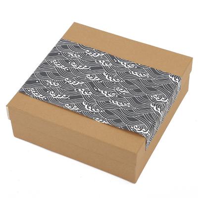 China Recycled Materials Dry Fruit Gift Box Cardboard Gift Box Compartment Ribbons Gift Paper Wrapping Paper Box for sale