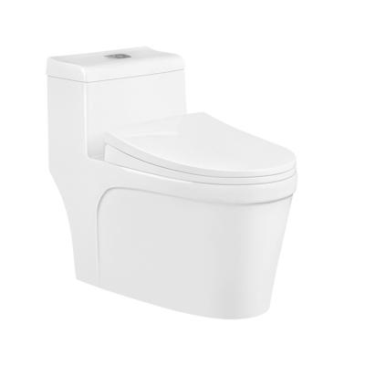 China Double-flush UPC Low Price Ceramic One Piece Sleek High Quality Design One Piece Toilet for sale