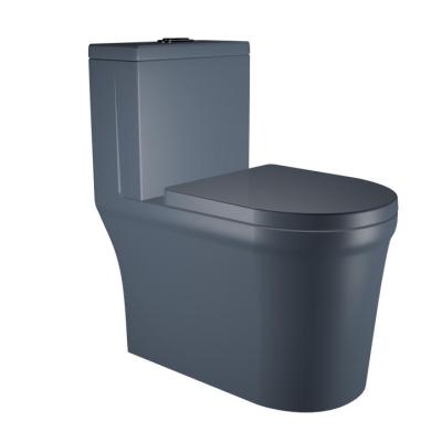 China Double-flush rice cheap legant design ceramic one piece gray color toilet for sale