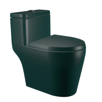 China Double-flush Best Selling Hot Modern Bathroom Hotel Style One Piece WC Color Ceramic Toilet for sale