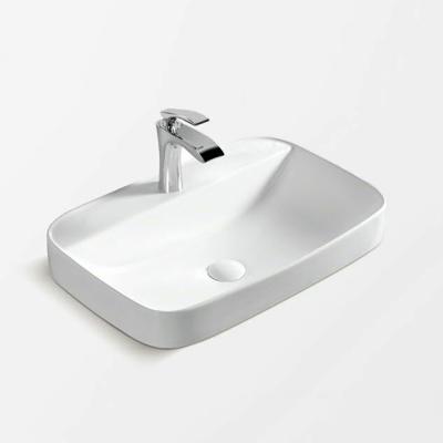 China Hot Sale Modern Art Sanitary Basin Ceramic Single Hole Art Countertop Wash Basin for sale