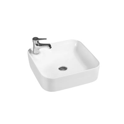 China Best Small Dining Room Modern High Quality Art Basin Rectangular Ceramic Bathroom Sink for sale