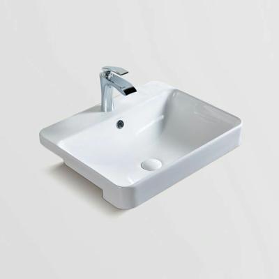 China Modern Design Low Price Modern Rectangular Ceramic Wash Basin From Chaozhou for sale