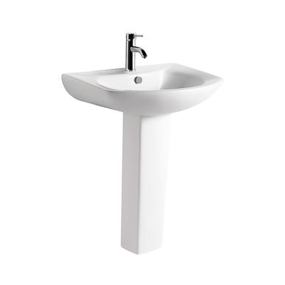 China Modern Cheap Factory Direct Supply Popular Price Floor Standing Full Pedestal Ceramic Pedestal Wash Basin for sale