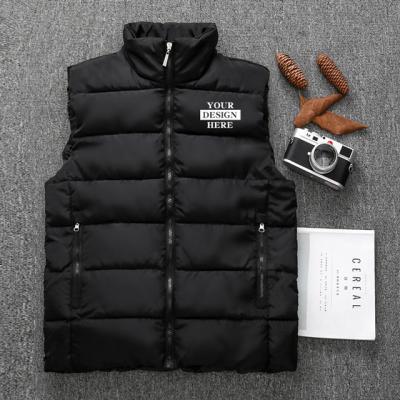 China Customized anti-wrinkle down vest men's winter vest jacket men's hooded thin spring and autumn men's vest for sale