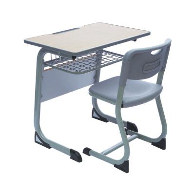 China Wholesale Modern School Furniture Fixed Simple Metal Classroom Student Plastic Wooden Desk And Chair for sale