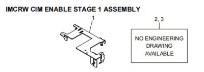 China ATM Spare Parts NCR IMCRW CIM ENABLE STAGE 1 ASSEMBLY for sale