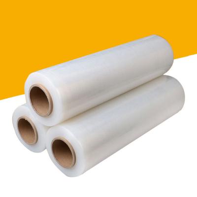 China Moisture Proof Pallet Film LLDPE Stretch Wrap Cast Stretch Film Shrink 17 Mic Stretch Film Roll for sale