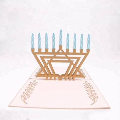 China Custom Europe Hanukkah Pop of Greeting Cards for sale