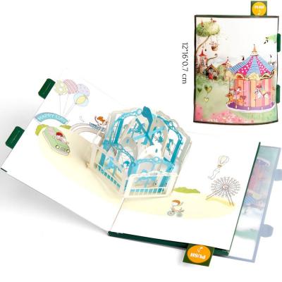 China Europe Anime 3D Handmade Postcards Pop Musical Greeting Cards With Envelope for sale