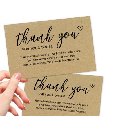 China Personalized Europe Thank You Card Business Thank You Card Custom Made With Logo for sale