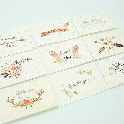 China Europe Vintage Design Paper Handmade Thank You Cards With Envelope for sale