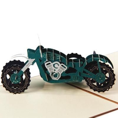 China China handmade pop of greeting cards with motor tricycle design for sale