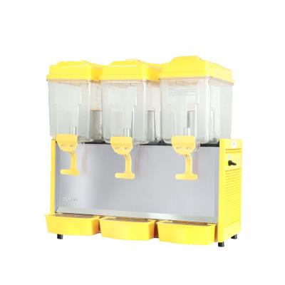 China LJ12x3 Commercial Cold Juicer Dispenser Beverage Cooler 3 Tanks Juicer Dispenser 12Lx3 for sale