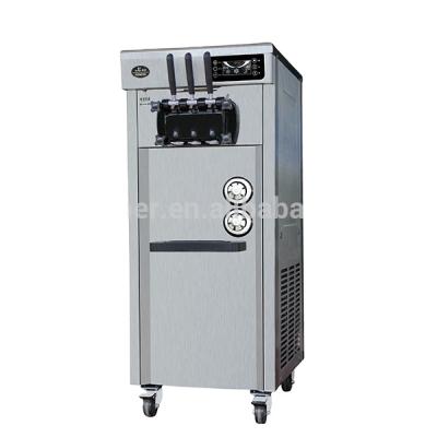 China Donper Kuxue Commercial Floor Model Rainbow Ice Cream Machine CKX200H Supply Stainless Steel With Built In Cone Rack Prices for sale