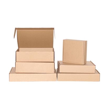 China 2021 Hot Selling Recyclable Custom Clothes Packaging Mailing Boxes Corrugated Cardboard for sale