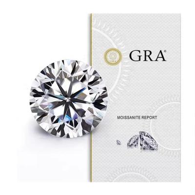 China Goldleaf moissanite D vvs1 Diamond Stones gra round cut certificate color or fire loose loose moissanite for sale