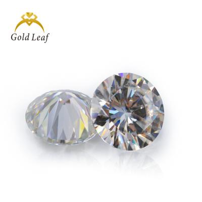 China Goldleaf Gemstone Factory Price Reflective Wholesale High GRA Certified VVS White D LE GH E-F Colored Round Shape Loose Stone Diamond Moissanite for sale