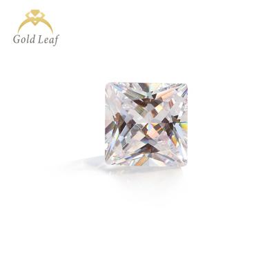 China Color Set or Price E-F Square Princess Cut Moissanite Gemstone VVS1 GRA Fire Goldleaf New Product Moissanite Per Carat for sale