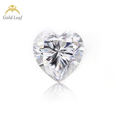 China Goldleaf Newcomer Color Play Or Heart Of Fire Cut Moissanite Synthetic Gemstone Loose Stone GRA Certificate Loose Diamond Loose Stone For Jewelry for sale