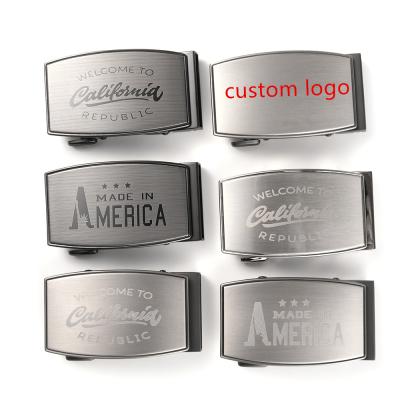 China Easy in action online laser custom zinc alloy logo can quickly release automatic belt buckle for sale